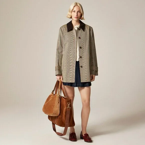 J. Crew Double-faced Cotton "Barn Jacket" in Plaid, size Small - Picture 3 of 11